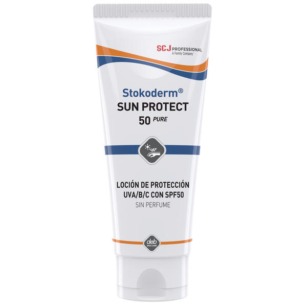 Crema protección solar SC Johnson Stokoderm Sun Protect 50 Pure tubo 100 ml.