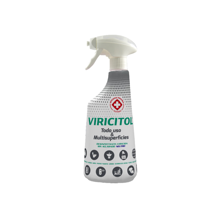 Desinfectante viricida para superficies Viricitol con pulverizador 750 ml.