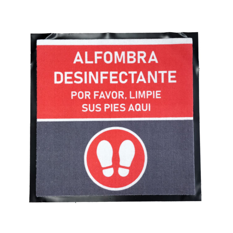 Alfombra para desinfección de calzado 60x60 cm. para rocíar con líquido desinfectante.