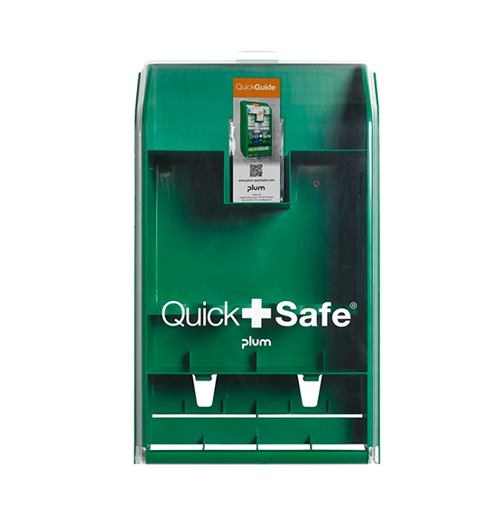 Estació de primers auxilis Plum Quicksafe Box buida (sense productes per poder-la configurar a mida)