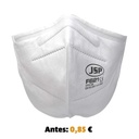Mascarilla JSP plegable vertical F621, puente nasal acolchado, envasado individual