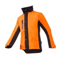 Chaqueta Sip Keiu (1SLR), impermeable y transpirable, capucha en cuello, diseñada para trabajos forestales, EN17353 (visibilidad mejorada)