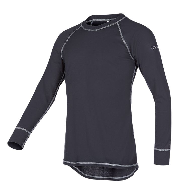 Camiseta térmica Sioen Tiolo, arco eléctrico, ignífuga y antiestática, azul marino, 220 gr. modacrílico / algodón / antiestático