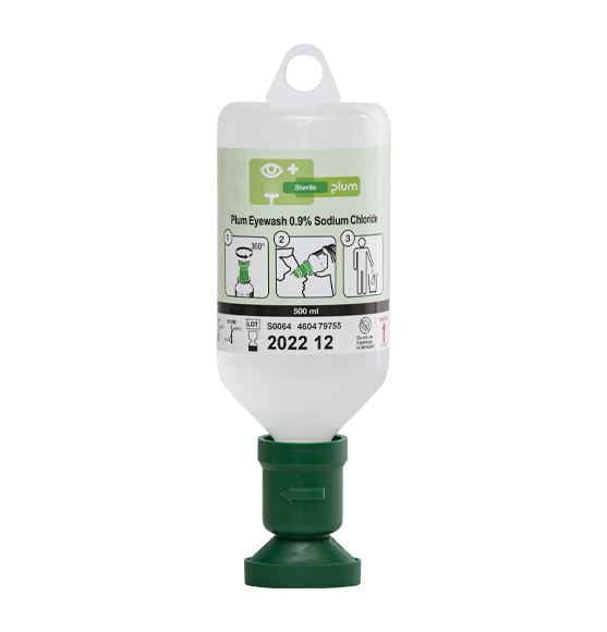 [4604] Botella lavaojos PLUM 4604 para partículas 500 ml.
