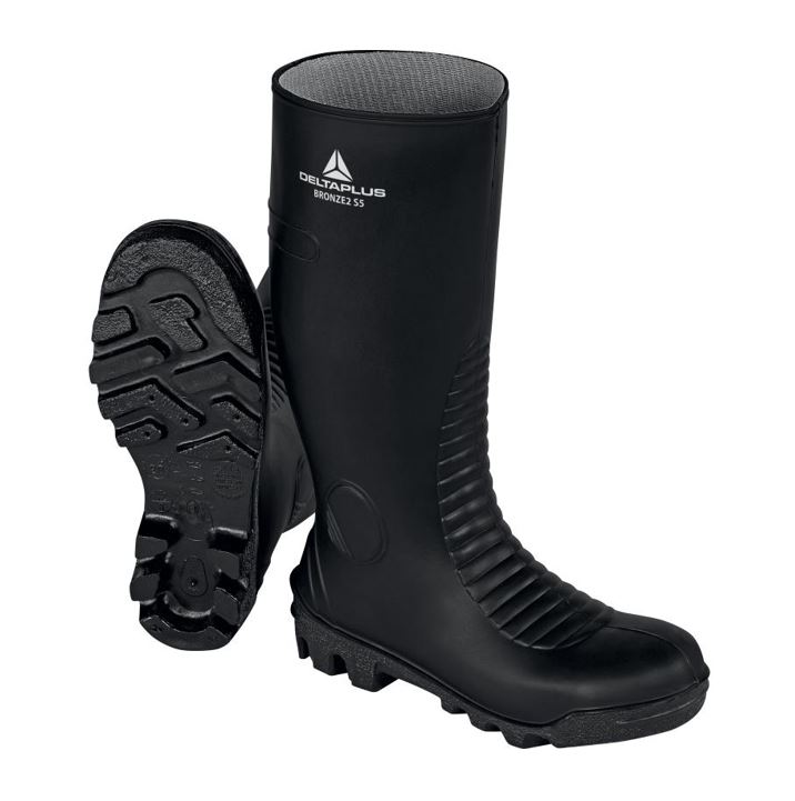 PVC Safety Wellington Boot Delta Plus Bronze, S5