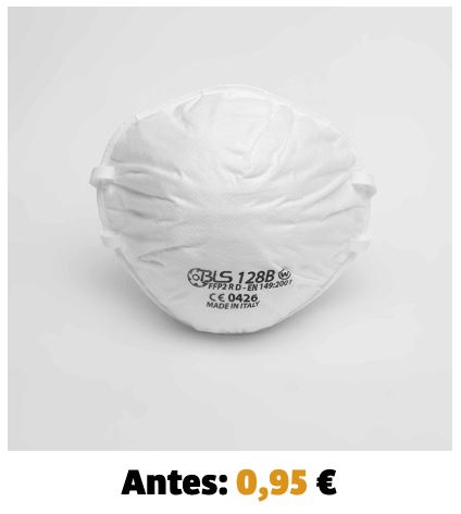 [8006188] ​​​​Mascarilla preformada BLS 128B FFP2 R sin válvula, reutilizable