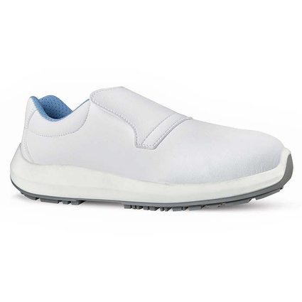 Mocasín blanc microfibra U-Power Antares
