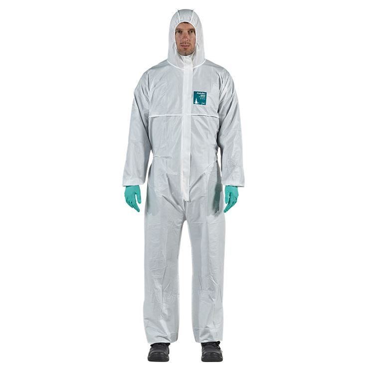 Buzo desechable Microgard 1800 Std. prot. química tipo 5+6B, antiestático. 