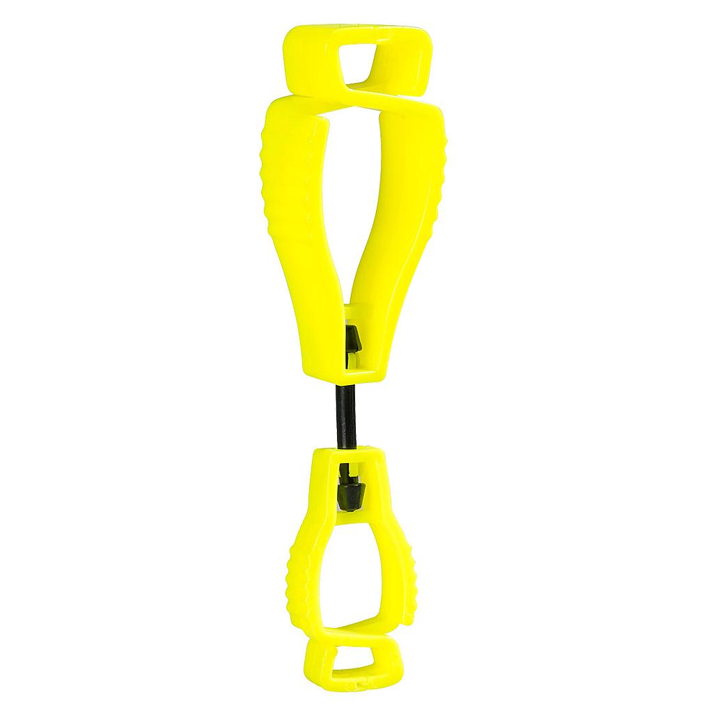 [A002.Amarillo A.V.] Pinza portaguantes de material dieléctrico no conductor