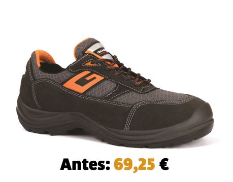 ​​​Zapato Giasco Hertz suela aislante según norma ASTM F2413 -11, SB FO E P HRO, puntera y plantilla no metálicas