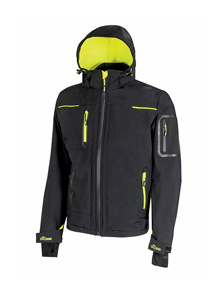 Softshell U-Power Space amb caputxa i membrana impermeable U-Tex