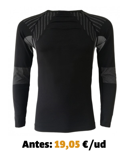 [Wilson.XS/SXS/S] Camiseta interior térmica Hydrowear Wilson, en poliamida poliéster y elastano para secado rápido y excelente ajuste, sin costuras