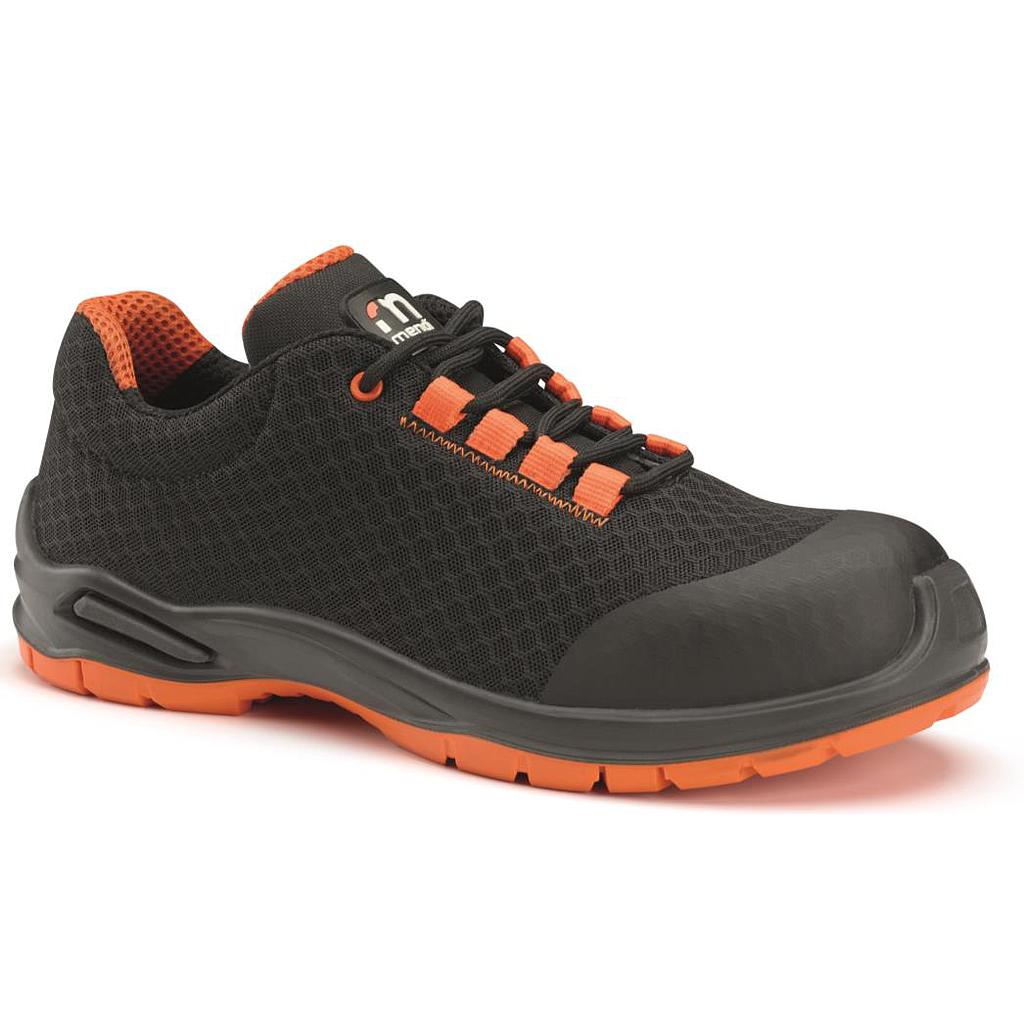 Zapato Mendi Hebe en textil Air Mesh con puntera reforzada antiabrasión, puntera de seguridad de fibra de vidrio, plantilla confort, S1P CI SRC ESD