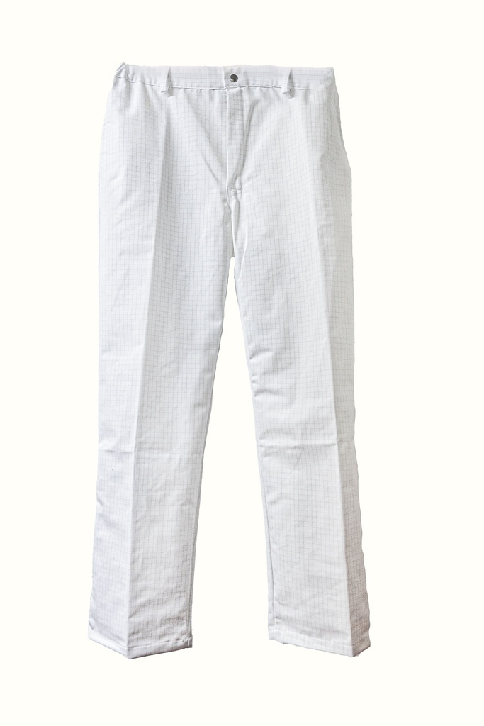 Pantalón Rossini A00114 antiácidos y antiestático, color blanco 245 gr/m2, EN13034 tipo6, EN1149-5.