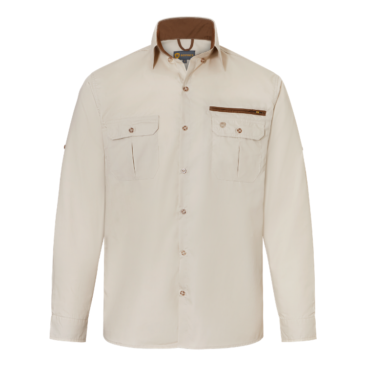 Camisa Rovince Desert para hombre, repelente de insectos (NEN-8333 y EN-17487), UPF40+, 65% Polyester - 35% Cotton