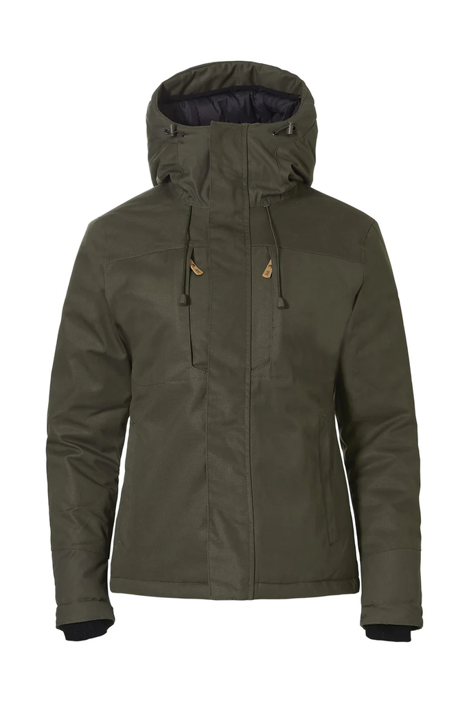 Parka Rovince Ergoline disseny per a dona, anti-insectes, membrana Sympatex paravent i impermeable 10.000mm, comoditat d'ús lleugera, diverses butxaques funcionals, butxaca Napoleó, coll suau, NEN-8333, EN-17487