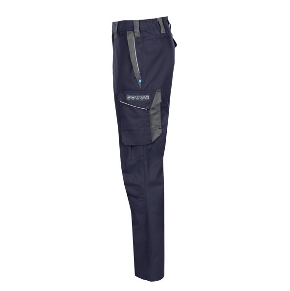 Pantalons Sioen Astron multinorma, disseny i materials sostenibles, amb protecció arc elèctric (APC1), repel·lent de químics, certificat per a 100 rentats industrials.