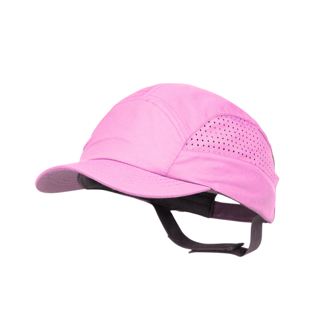 [Rose] Gorra Surflex de seguridad Rose, equipada con una carcasa SCARAP 5, con ventilaciones laterales, banda elástica en la nuca y una visera de 5cm. 