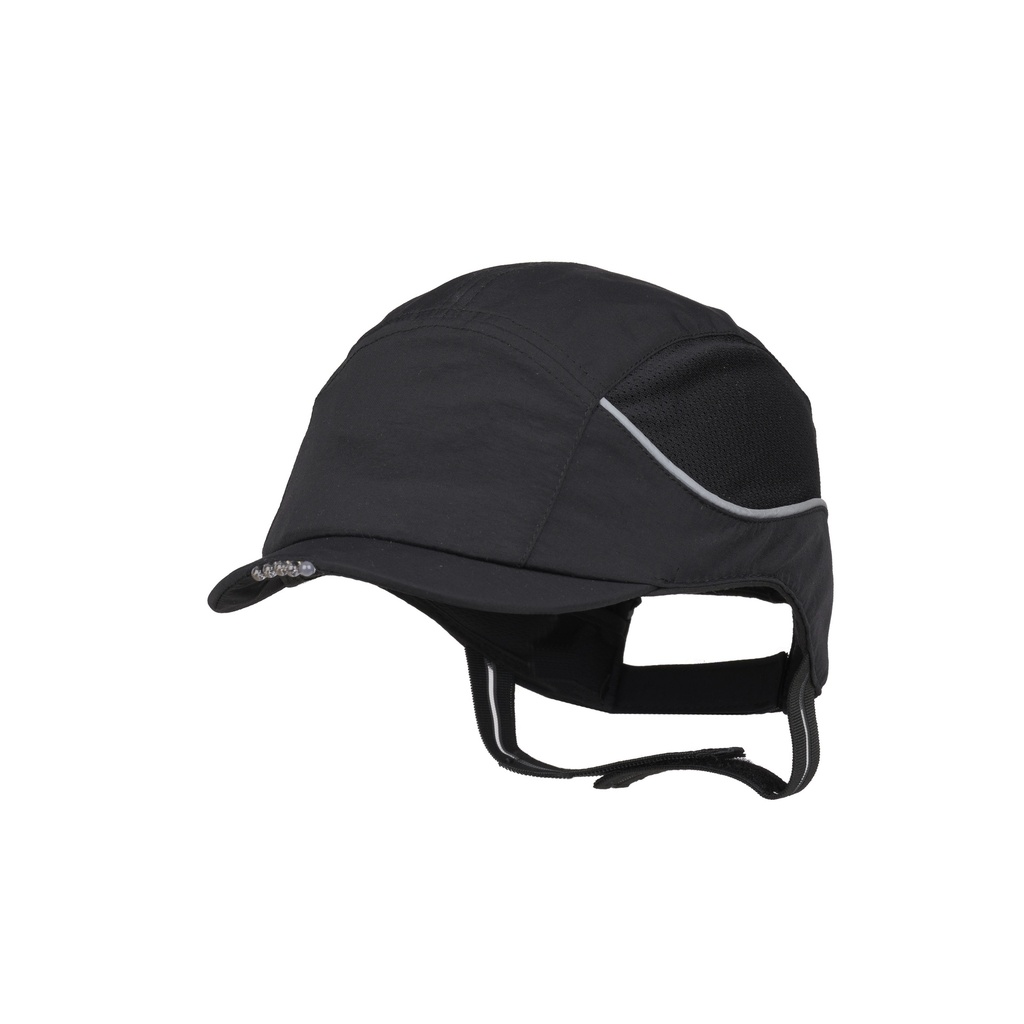 Gorra de seguridad Surflex COVERCAP LED, con carcasa Scarap3 de máxima protección, talla XL, compatible con protección auditiva y luz integrada
