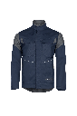 Cazadora de trabajo Sioen Sedna, ignífuga y antiestática, soldadura clase 2, protección arco eléctrico APC2 - ELIM 25 cal/cm², 450 gr/m², cierre cremallera bajo solapa, azul marino/gris antracita