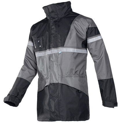 Parka 4 en 1 Sioen Cloverfield chaqueta lluvia exterior, cazadora mangas desmontables, bandas reflex.