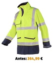 Parka Sioen Falcon alta visibilitat ignífuga i antiestàtica, Siopor Excell. Impermeable i transpirable. EN11611, EN11612, EN1149