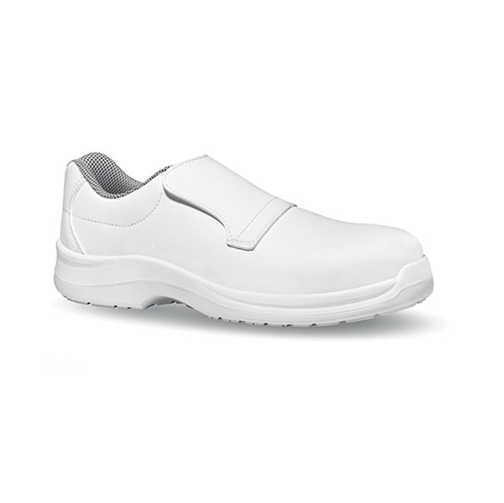 [Response.40] Mocasín U-Power Response T.40 de microfibra blanca, capdavantera de seguretat, S2 SRC
