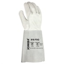 Guant soldadura TIG flor boví grisa amb maniguet JOMIBA 918 SG