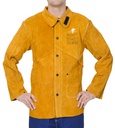 Chaqueta de soldador Weldas Golden Brown con espalda en tejido retardante de la llama