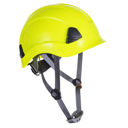 Casco para trabajos en altura con barbuquejo sin visera Portwest PS53