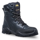 Bota de piel  flor negra alta Thinsulate Ultra insulation, cierre cordones, suela Vibram, S3 CI HRO SRC.