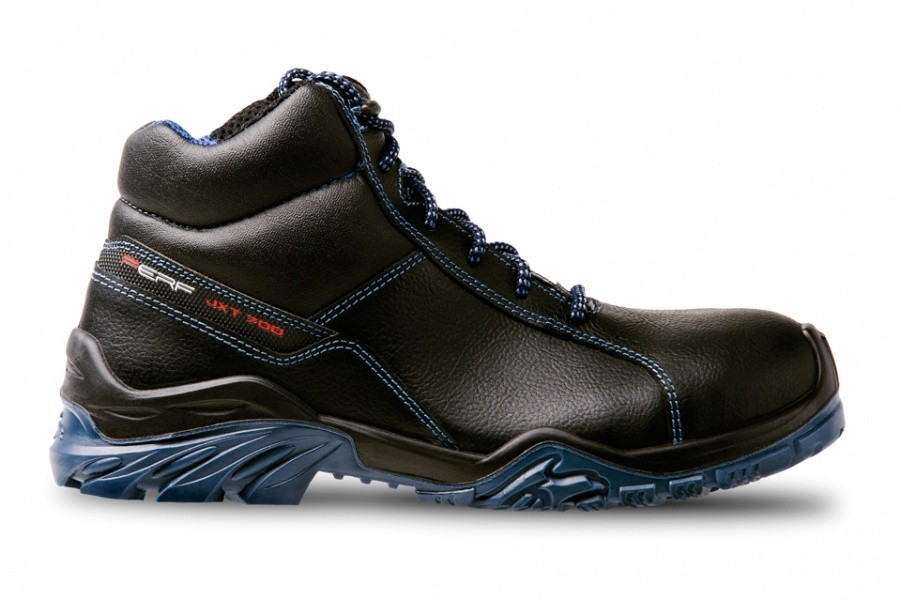 Bota PERF de piel negra puntera y plantilla no metálica, S3 SRC.