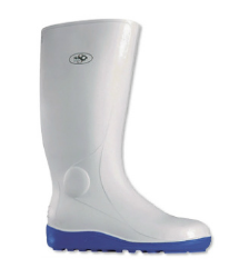 Bota de pvc nitrilo alimentaria, blanca resistente a grasas, puntera seguridad, SB CI SRA.