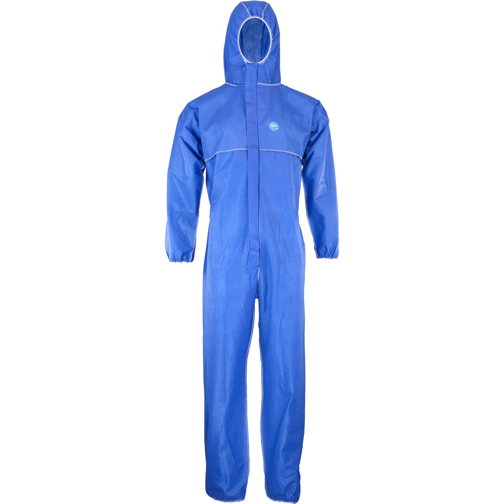 Buzo desechable C3FR retardante de la llama, tipo 5 y 6 antiestático, resistente, color azul, EN1149, EN1073, EN14116.