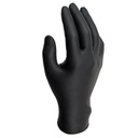 Guante Microflex nitrilo negro sin polvo, con textura en toda la mano, antiestático.